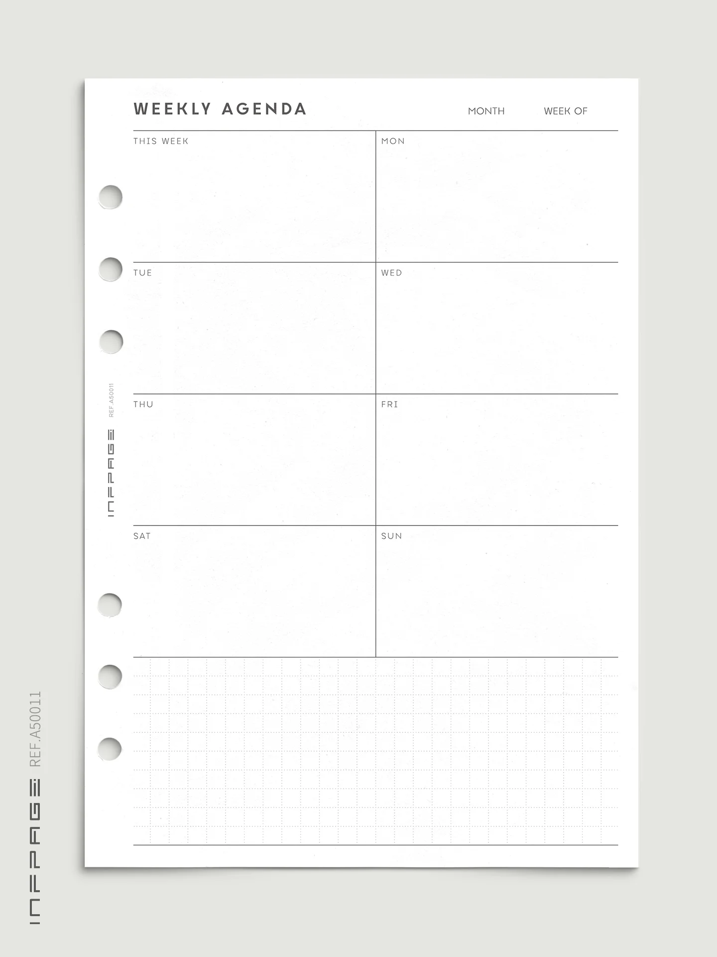 A50011-每周概览-自填式-A5-No.2