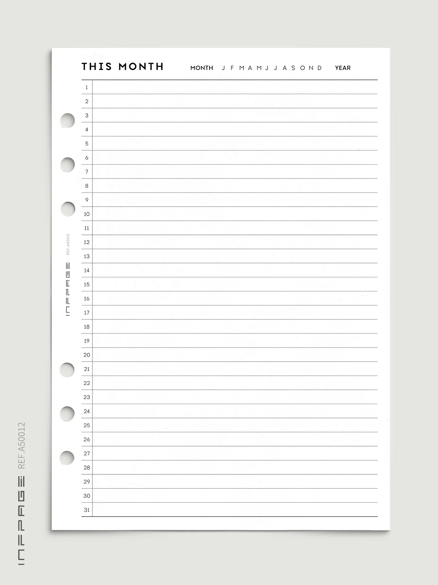 A50012-月度计划-自填式-A5-No.1