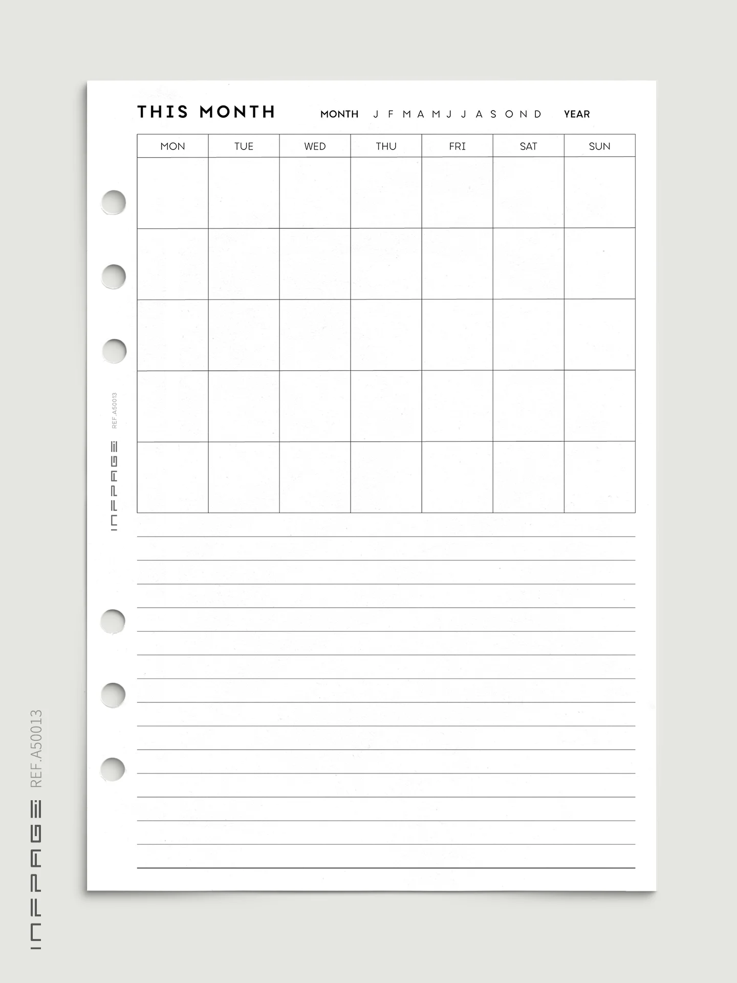 A50013-月度计划-自填式-A5-No.2