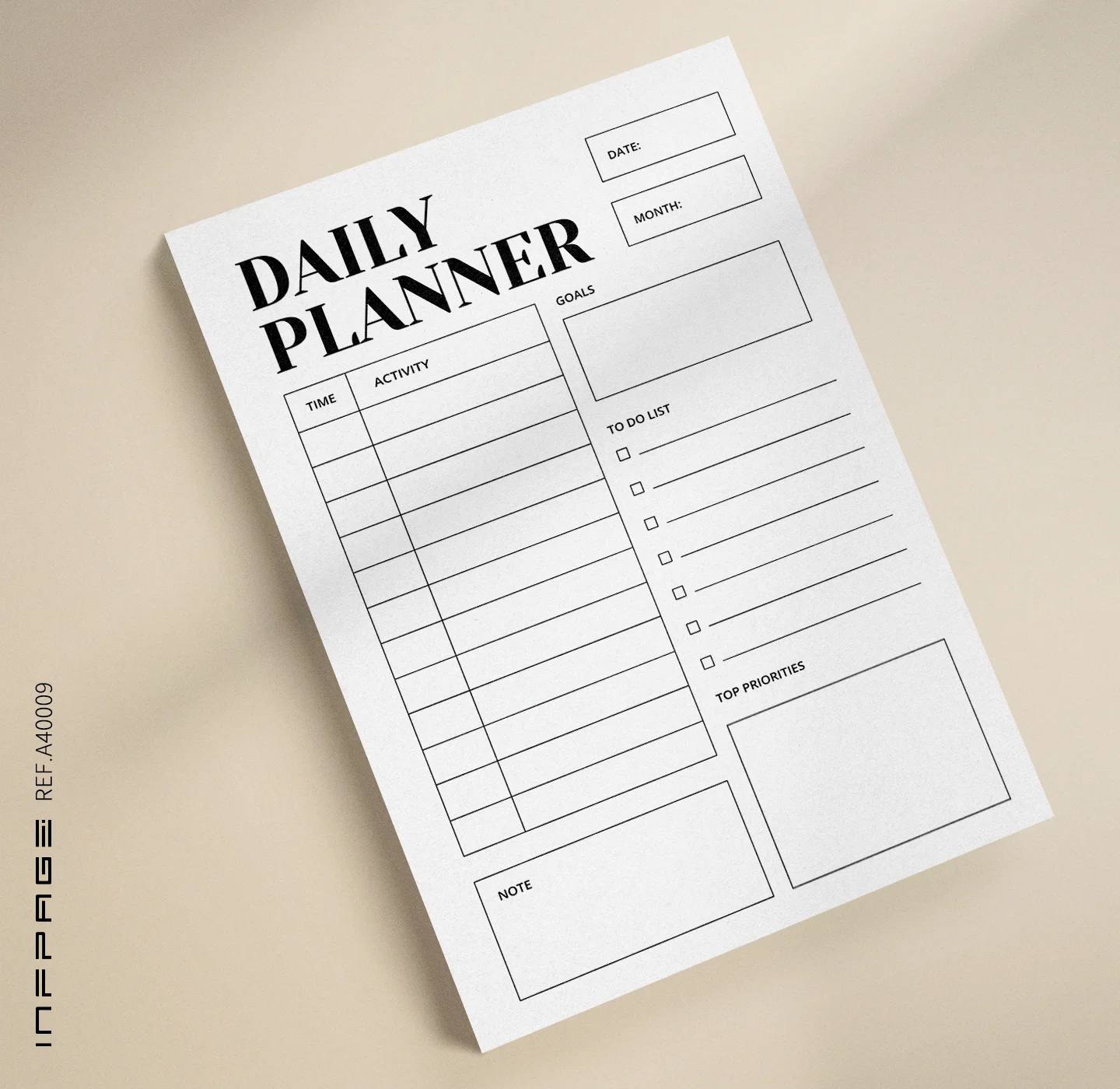 A40009-日计划-A4-No.1