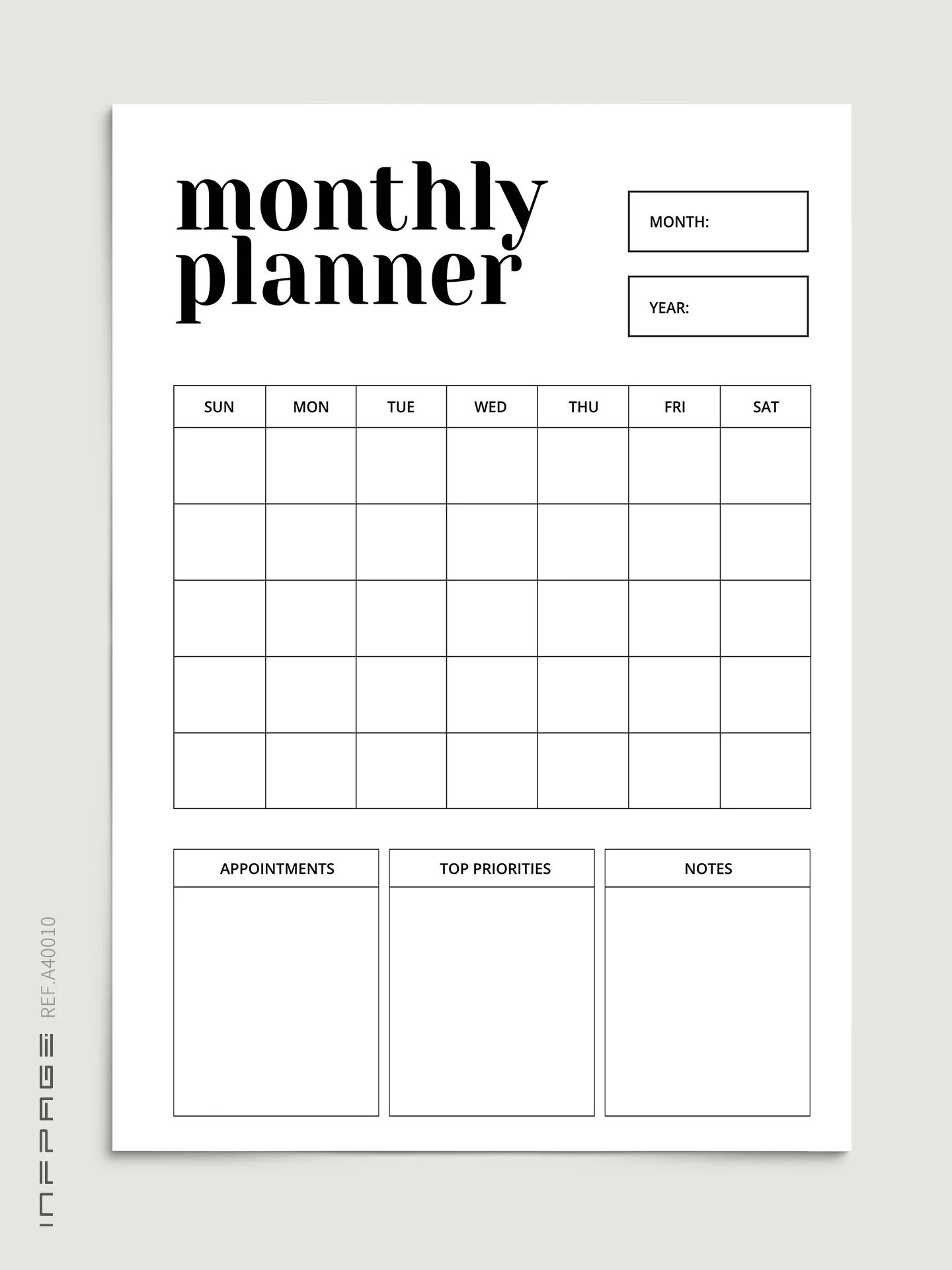 A40010-月计划-A4-No.2