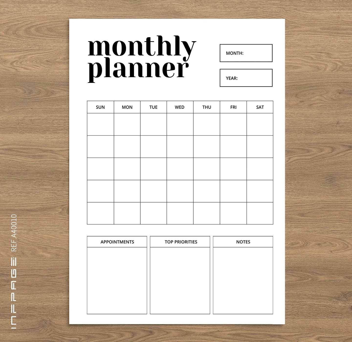 A40010-月计划-A4-No.2