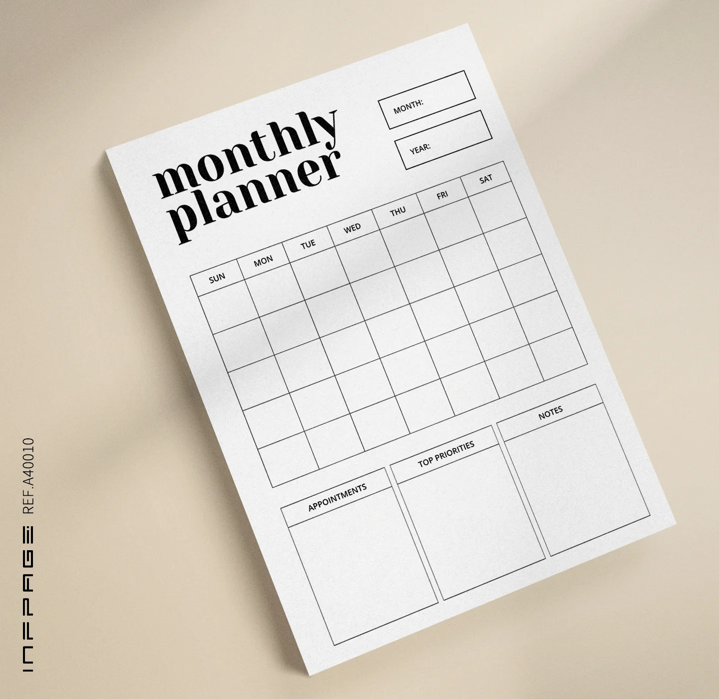 A40010-月计划-A4-No.2