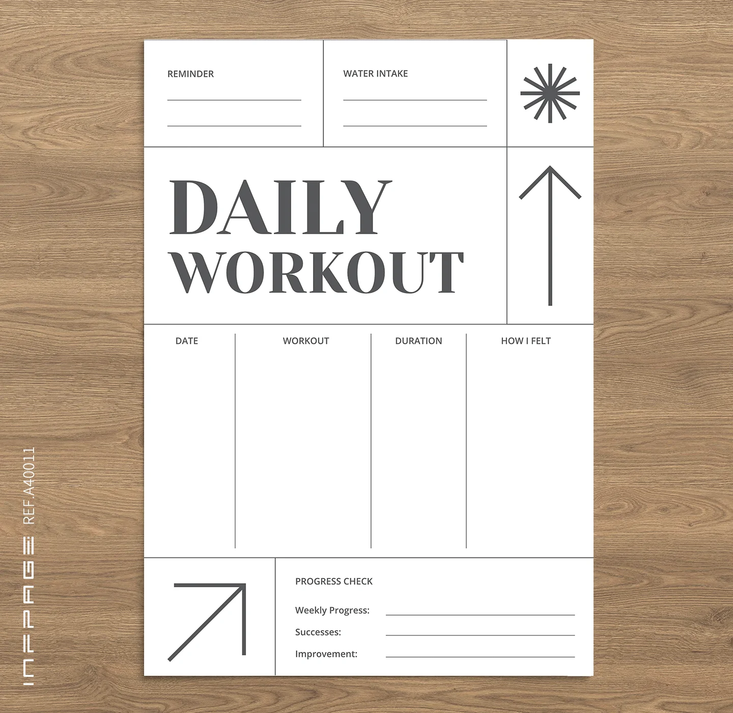 A40011-日常运动记录-无边距-A4-No.1