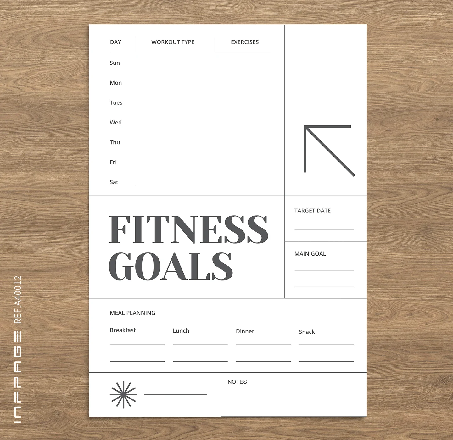 A40012-日常运动记录-无边距-A4-No.2