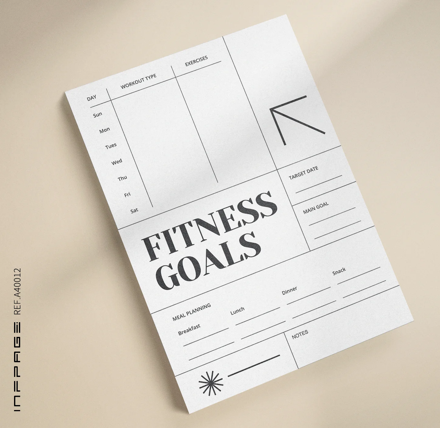 A40012-日常运动记录-无边距-A4-No.2