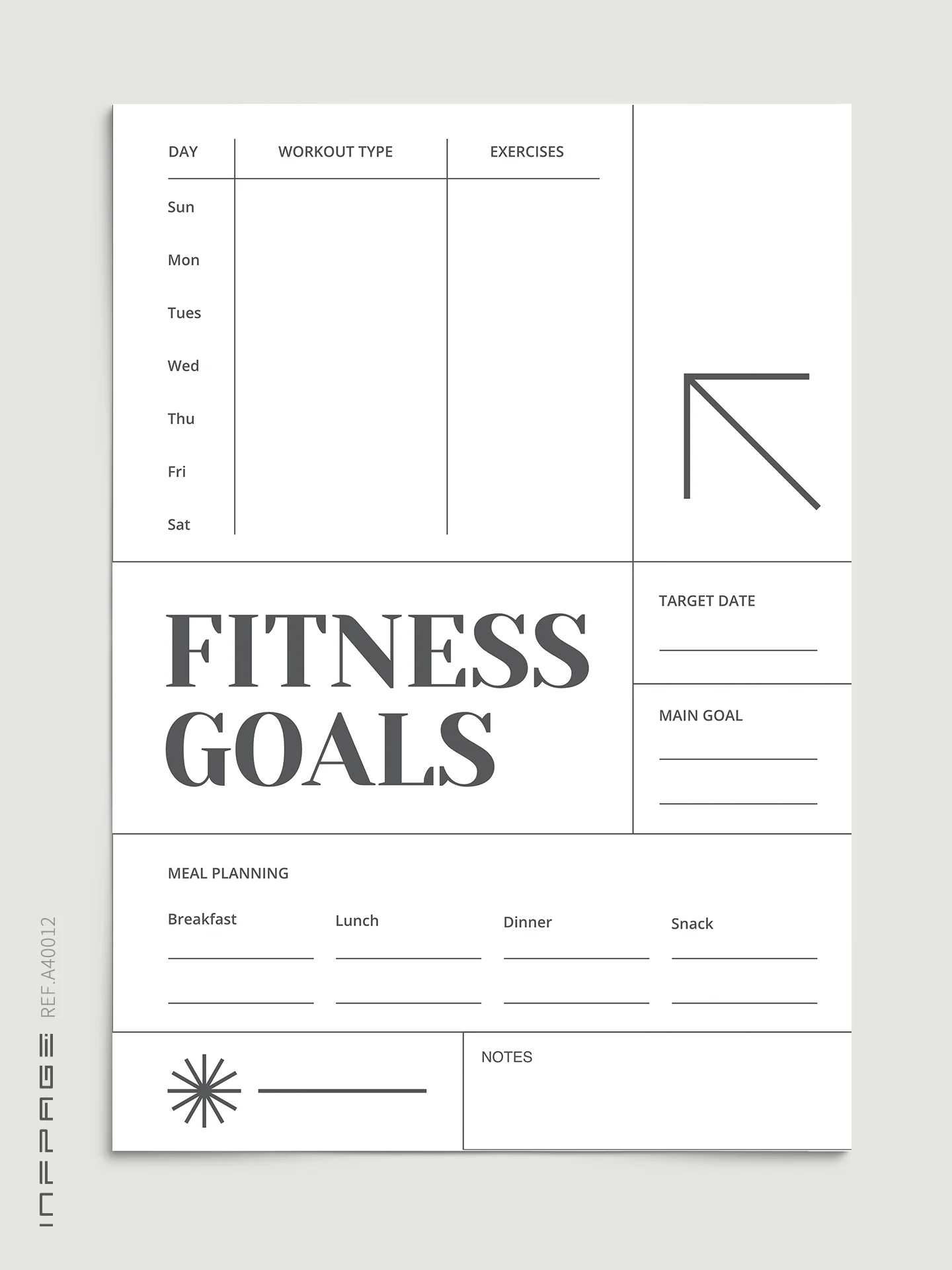 A40012-日常运动记录-无边距-A4-No.2