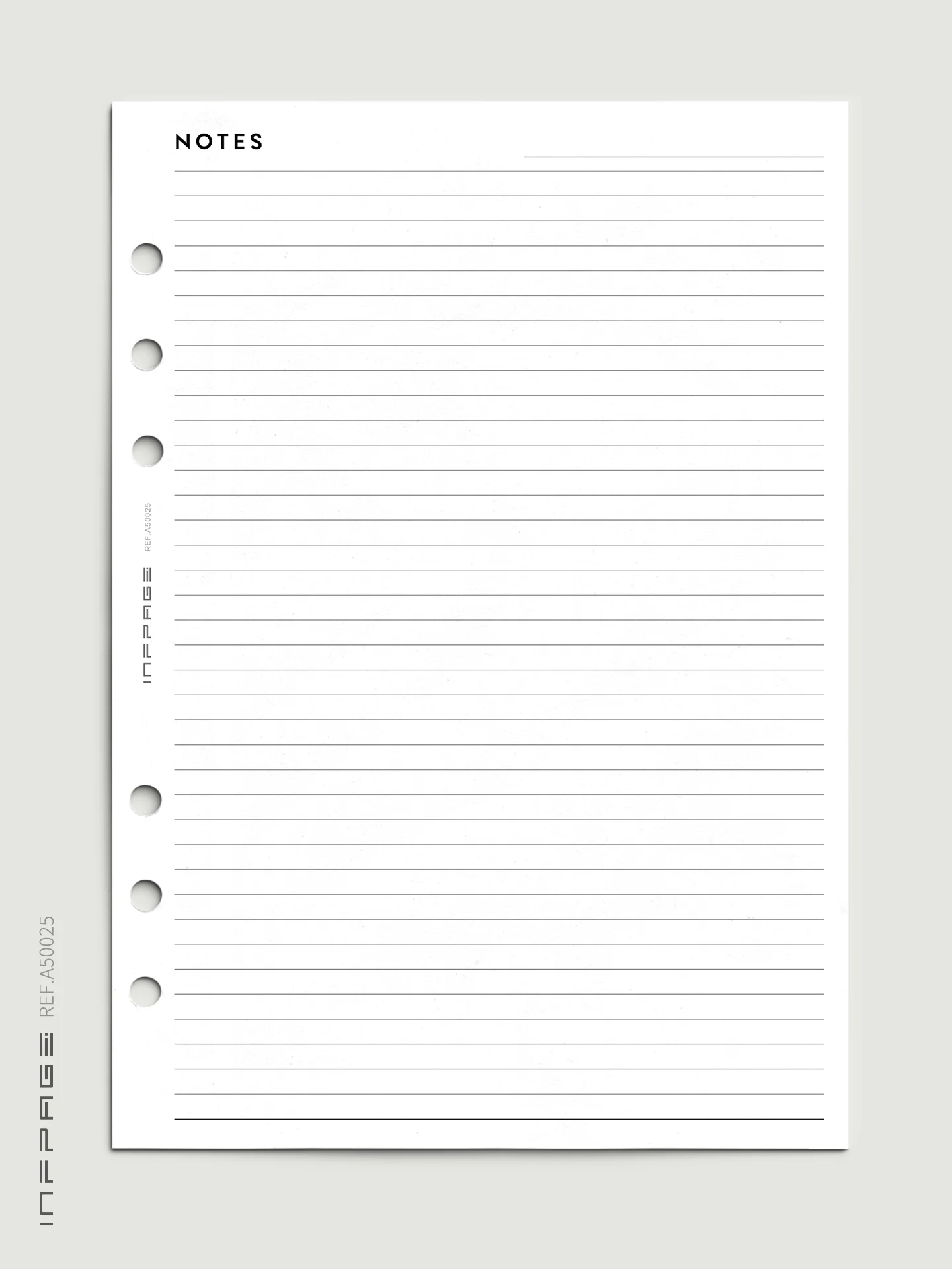 A50025-笔记网格-横线-A5-No. 3-5mm