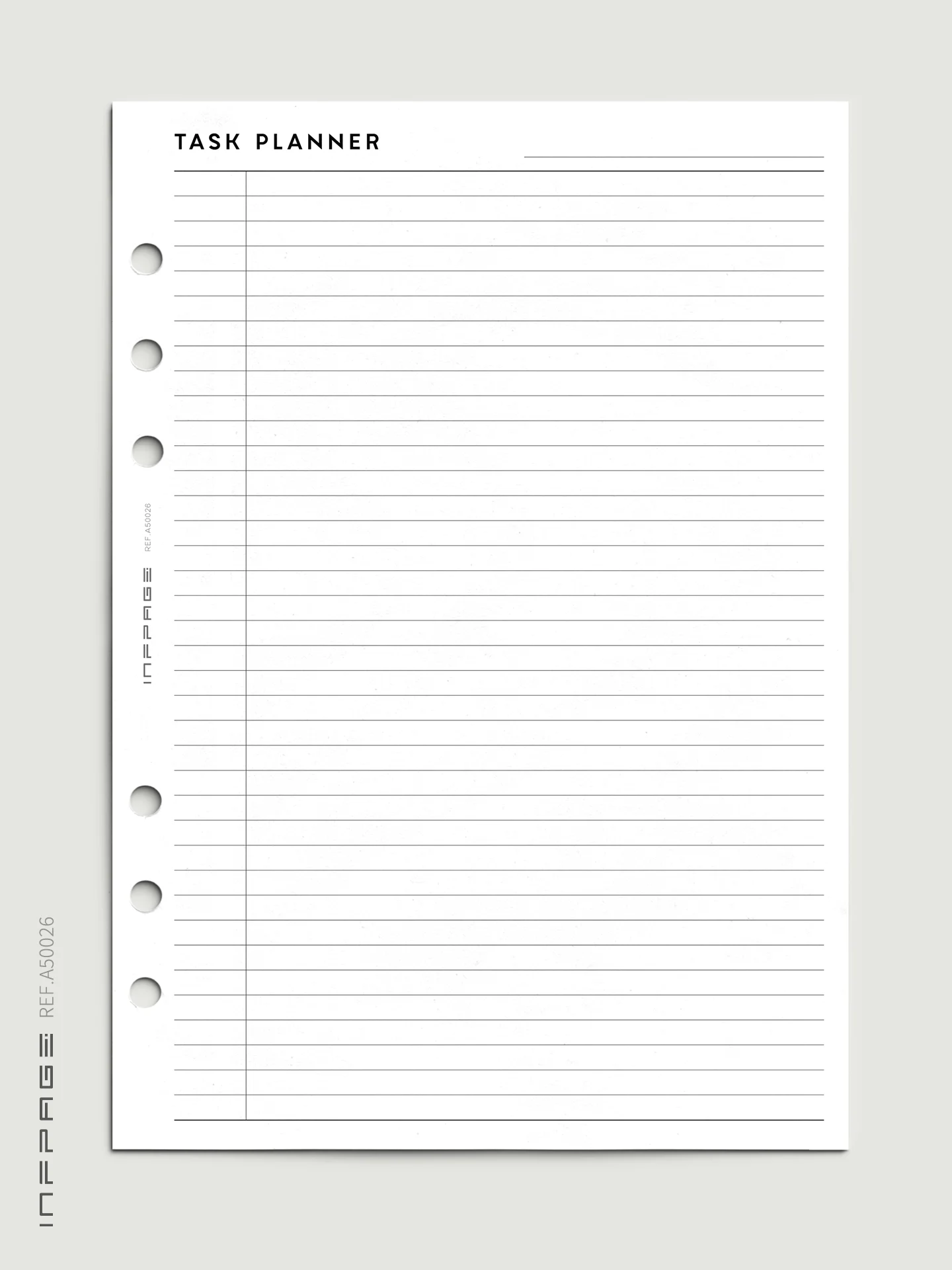 A50026-笔记网格-任务规划-实线横线-5mm-A5-No. 2