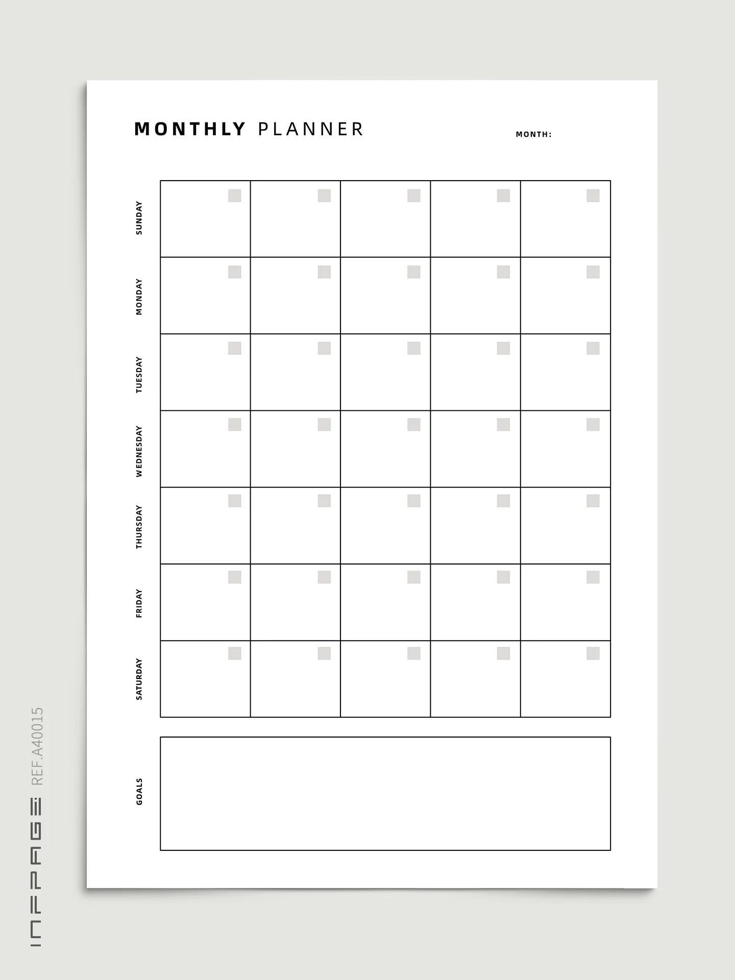 A40015-月计划-A4-No.5