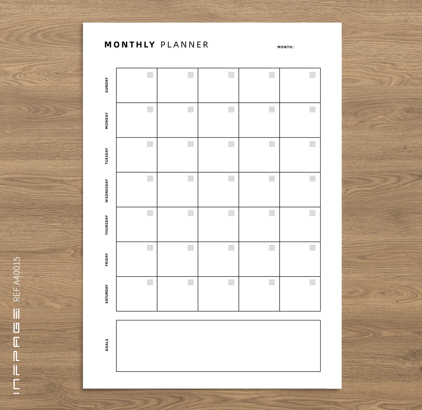 A40015-月计划-A4-No.5