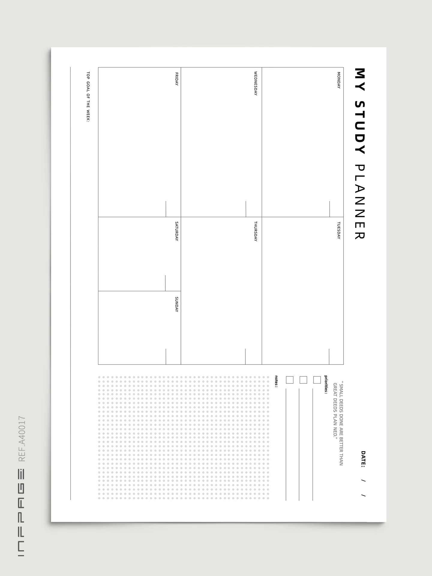 A40017-学习计划-A4-No.1