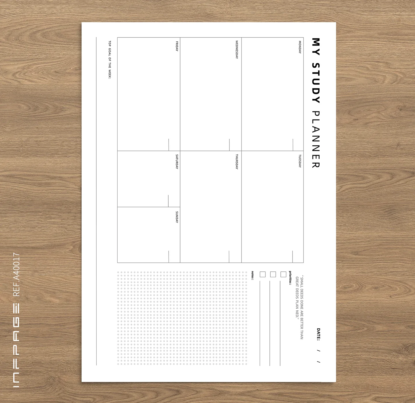 A40017-学习计划-A4-No.1