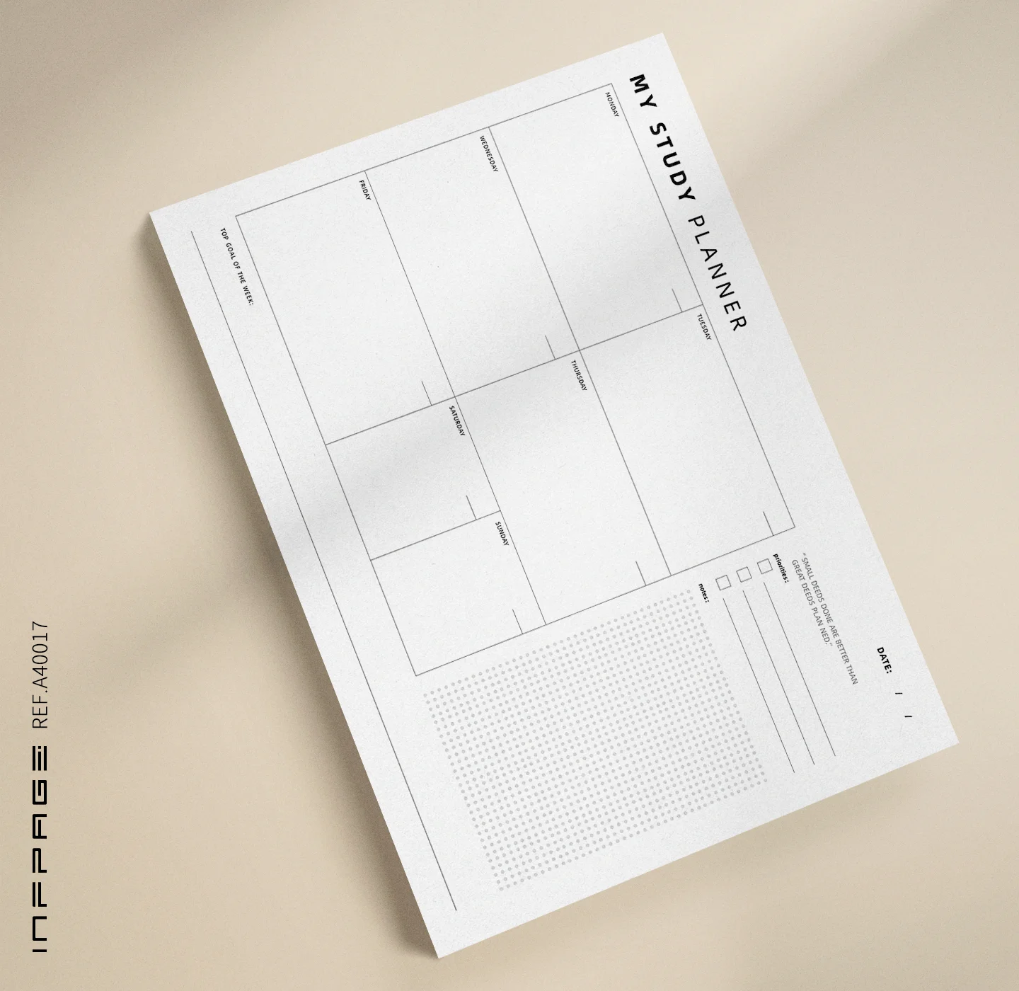 A40017-学习计划-A4-No.1