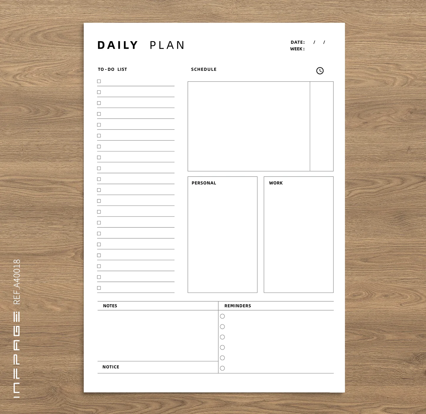 A40018-日计划-A4-No.2