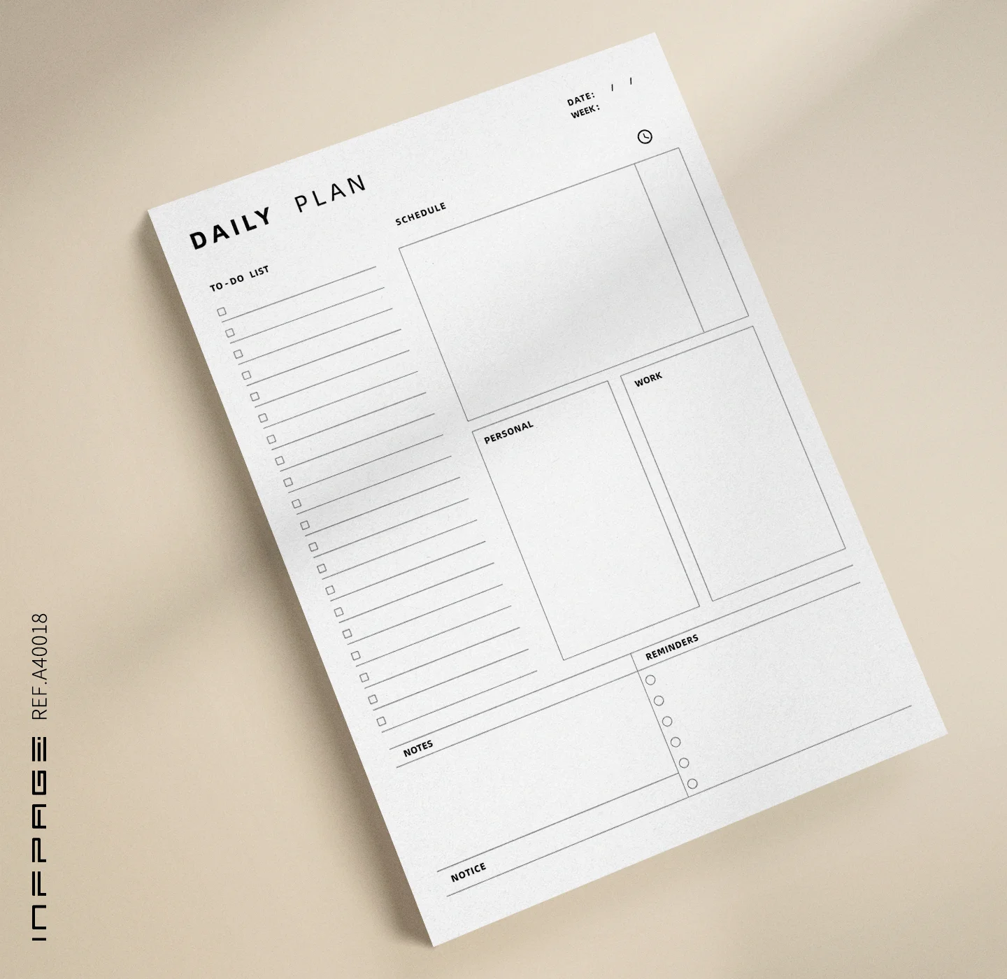 A40018-日计划-A4-No.2