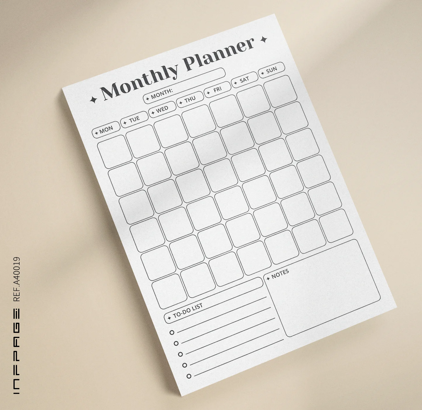 A40019-月计划-A4-No.7