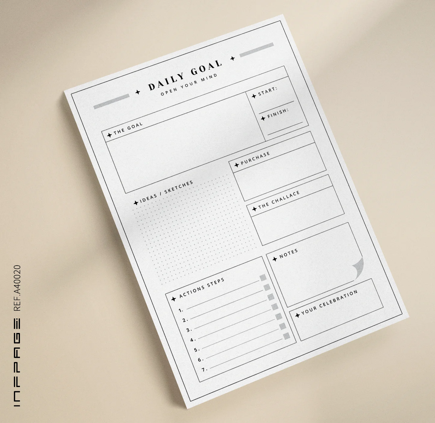 A40020-每日目标达成跟进-A4-No.1