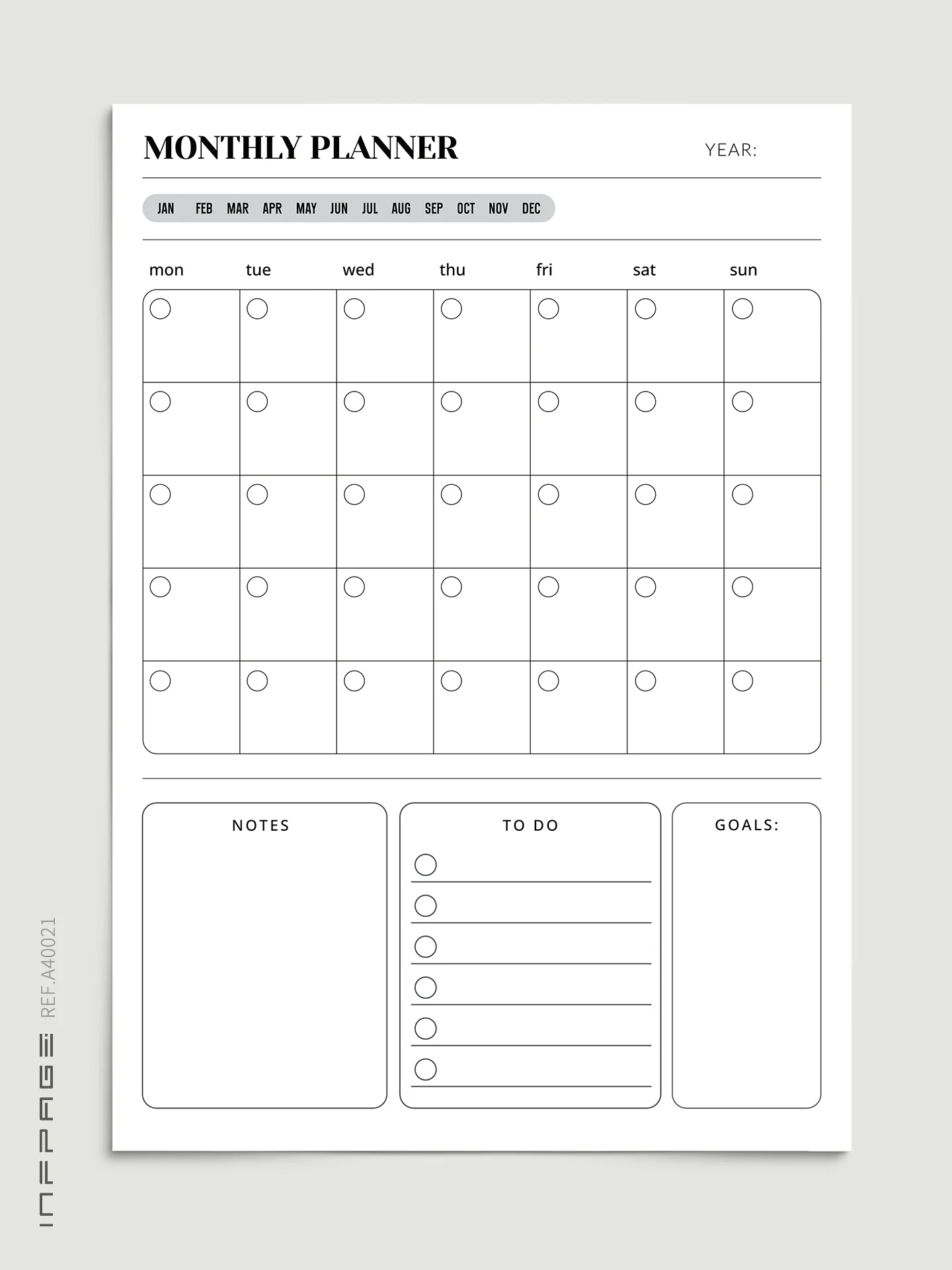 A40021-月计划-A4-No.8