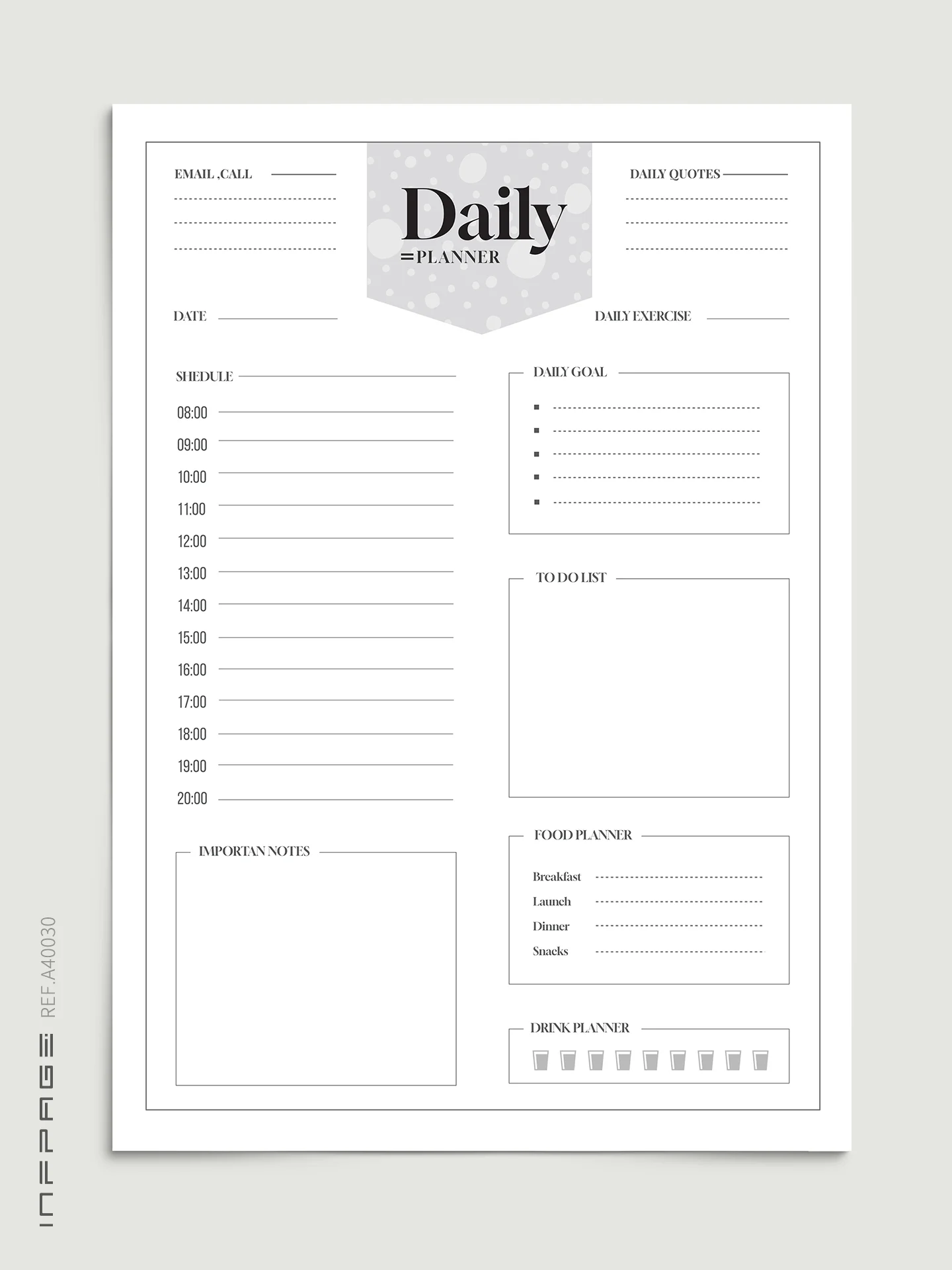 A40030-日计划-A4-No.3