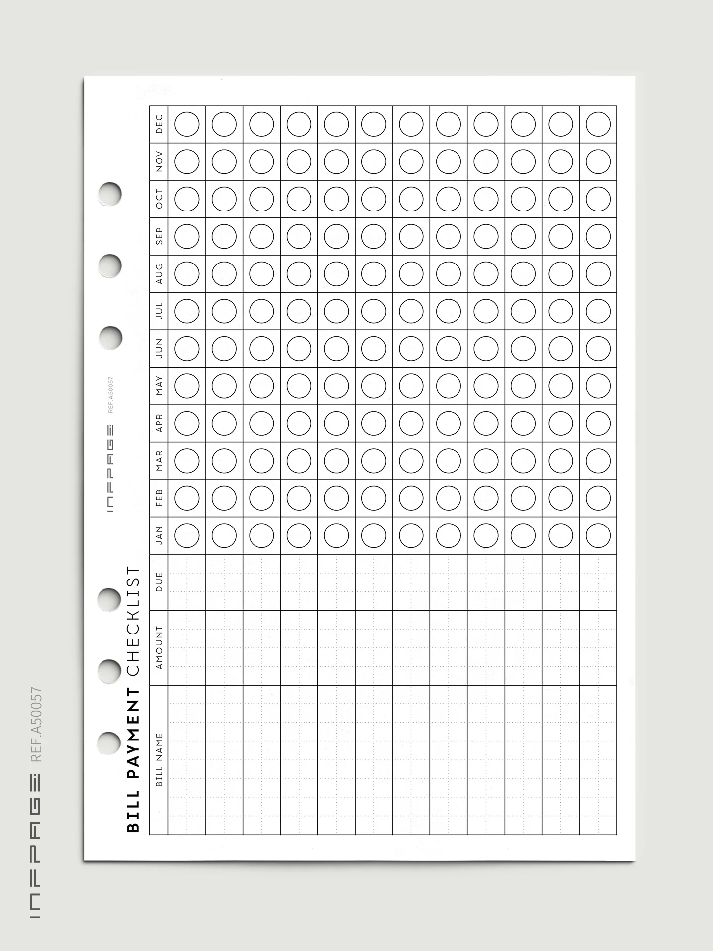 A50057-账单付款清单-A5-No.1