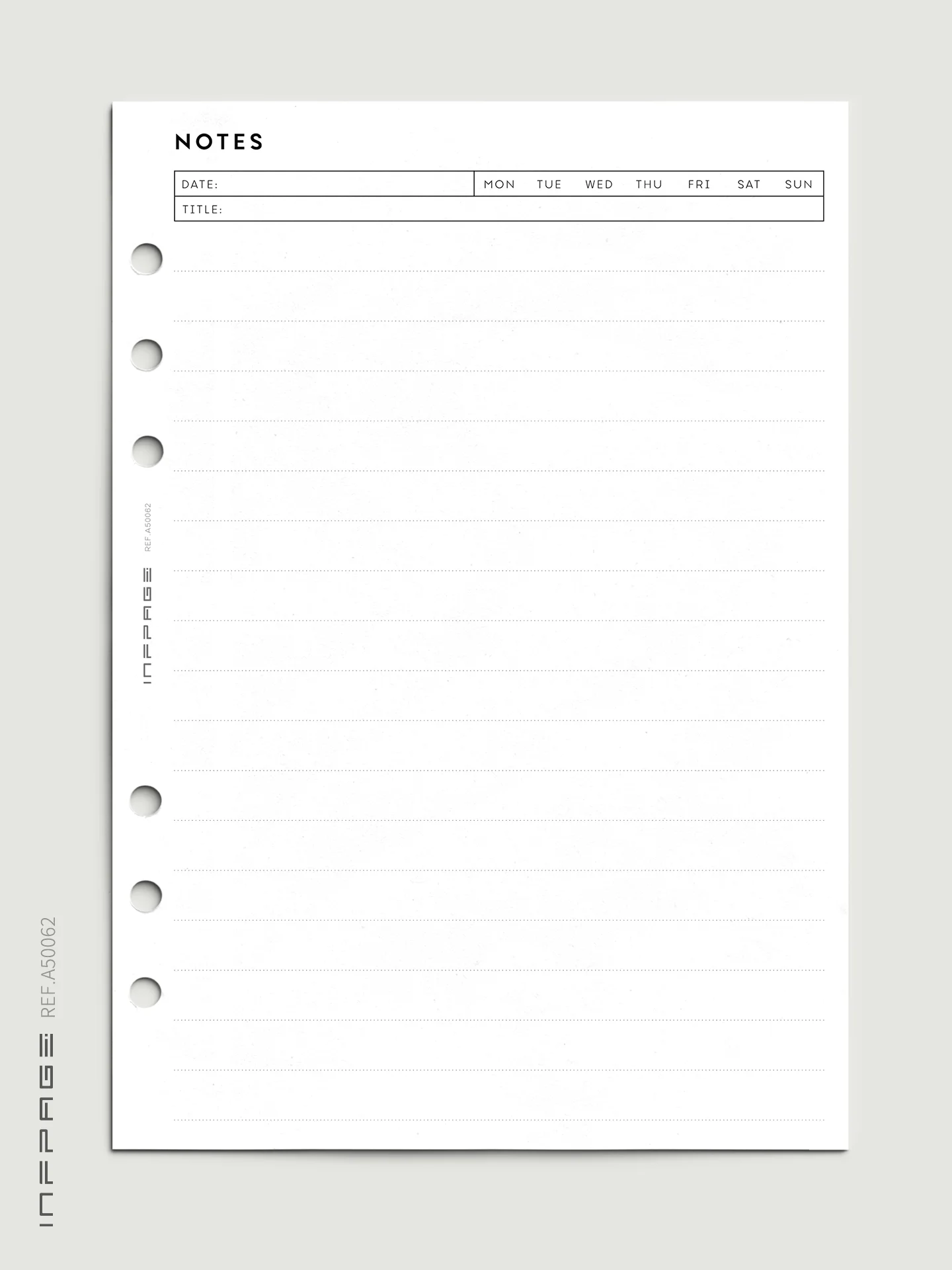 A50062-笔记网格-横线-点阵-A5-No.5-10mm